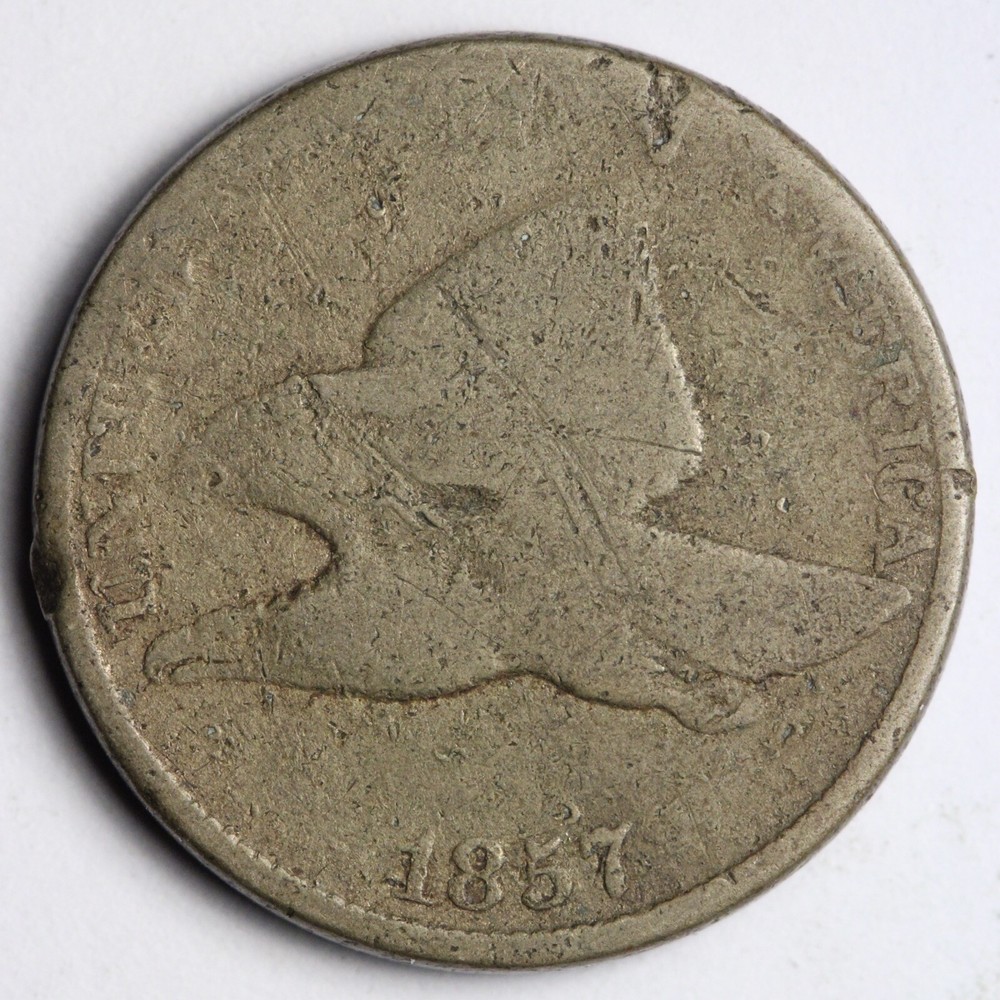 1857 F.E. Flying Eagle Cent Penny CHOICE E271 T