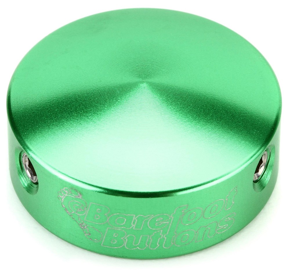 Barefoot Buttons V1 Standard Footswitch Cap - Green (5-pack) Bundle
