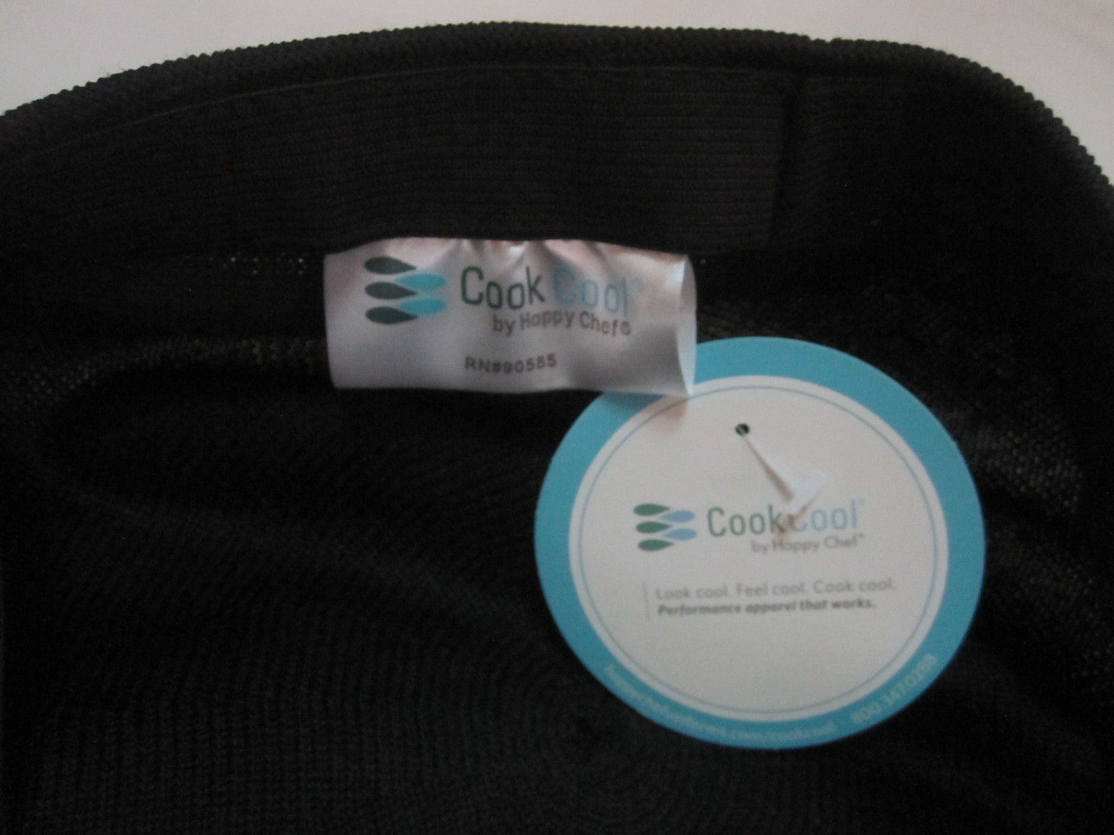 Cook Cool by Happy Chef Kangol Beret Culinary Hat Black