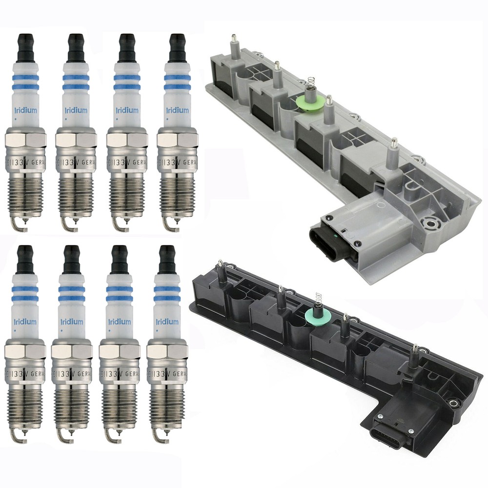 Ignition Coil Pair & 8PCS Bosch Double Iridium Spark Plugs For Deville Eldorado
