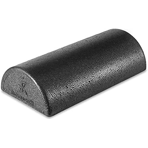High Density Half Round Foam Roller Black 12" X 3"