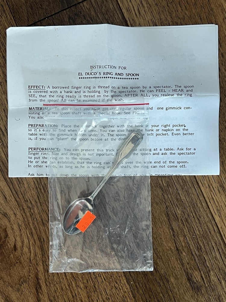El Duco’s Ring and Spoon.  Vintage Magic