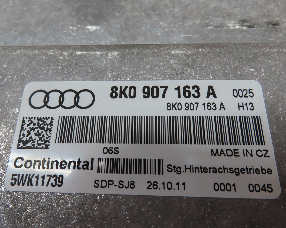 2012 AUDI S4 (B8 8K) 3.0L (CCBA) REAR DIFFERENTIAL CONTROL MODULE