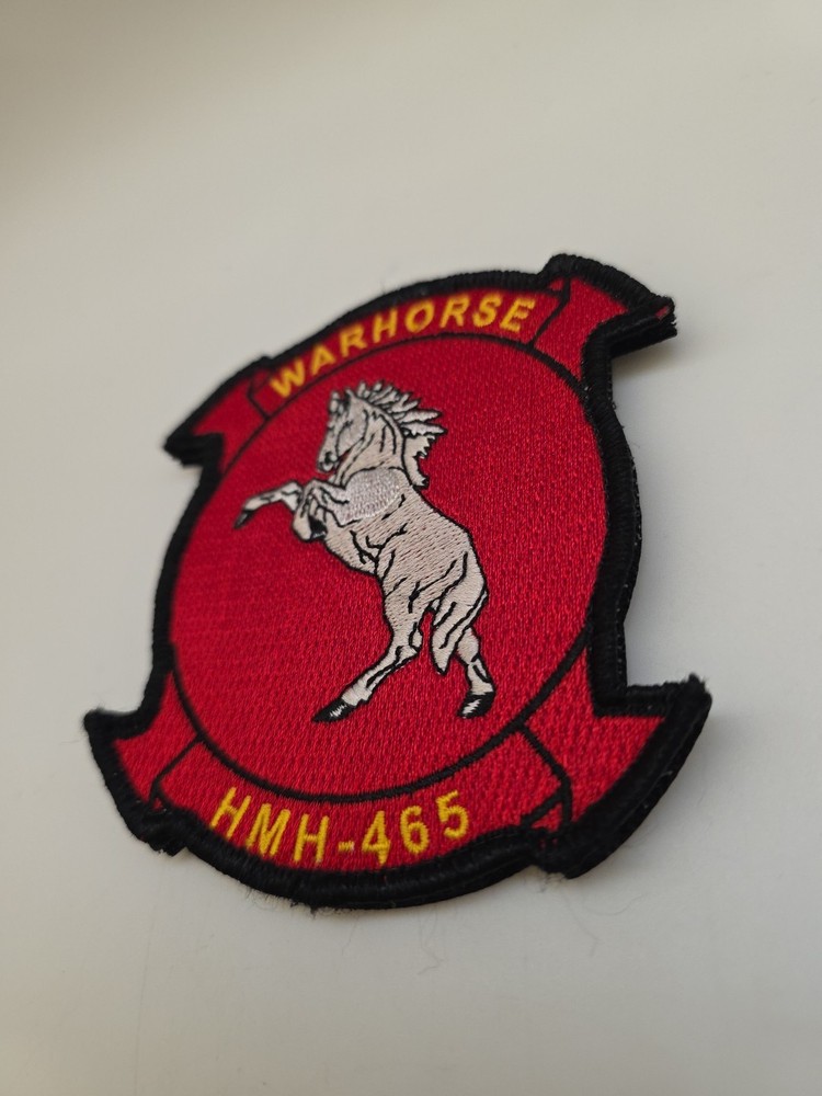 USMC HMH-465 WARHORSE Hook & Loop Patch