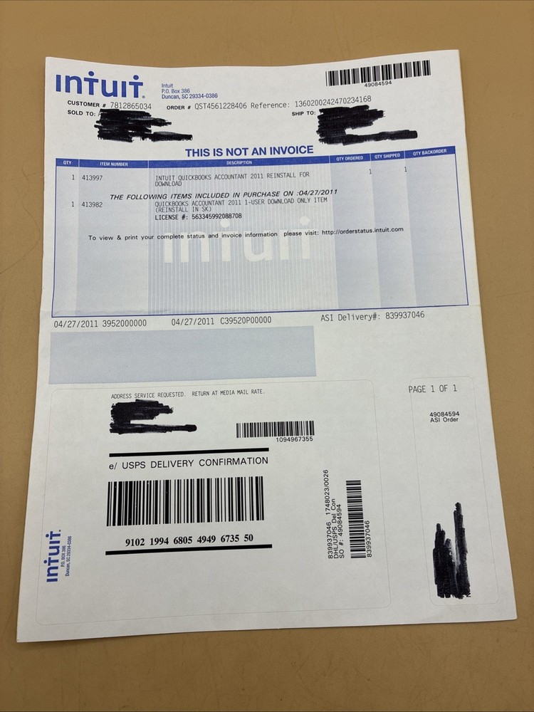 INTUIT QUICKBOOKS ProAdvisor Program 2011 Reinstallation. READ DESCRIPTION