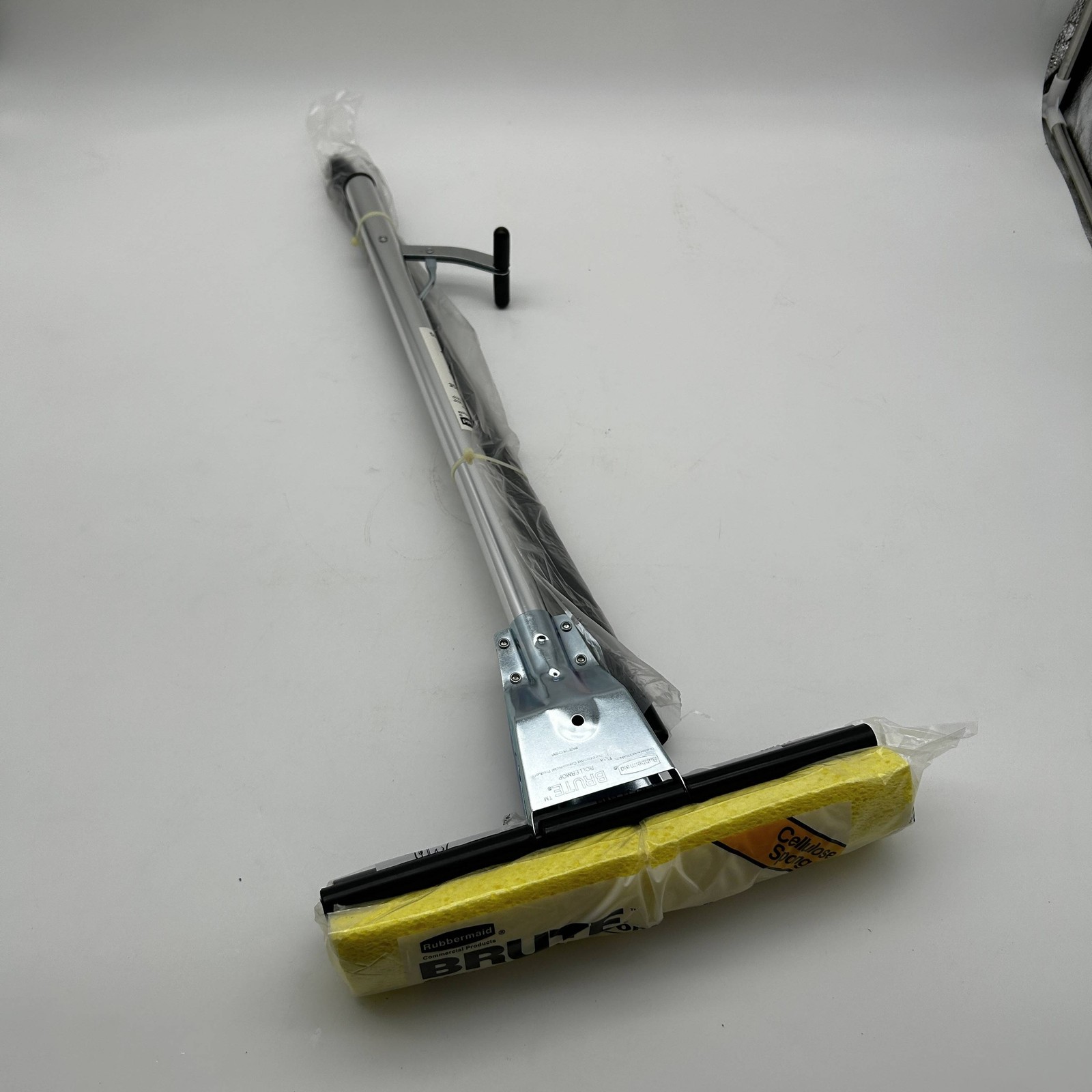 Rubbermaid FG643500BRNZ Steel Roller Sponge Mop w/ Cellulose Sponge Head 6435