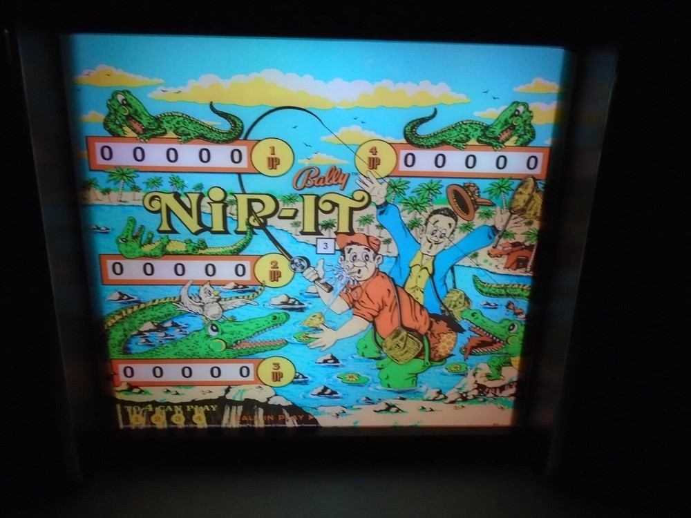 Bally Nip It Pinball Head LED Display light box