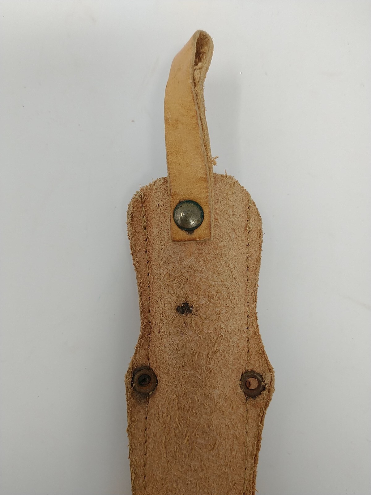 Vintage Yllas Finnish Puukko Sami Knife with Reindeer Fur Sheath