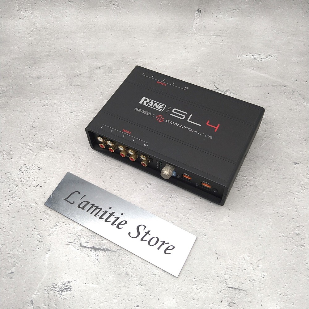 RANE SCRATCH LIVE SL4 Digital DJ System Audio Interface Serato Full Set Vinyl CD