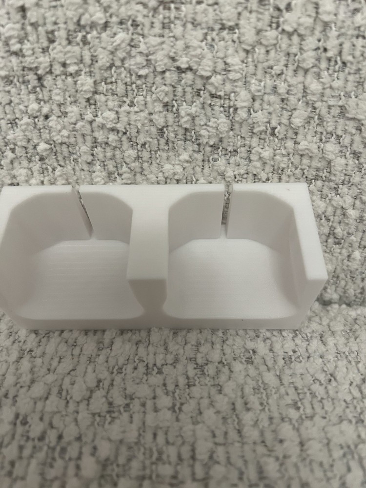 Nintendo Wii Remote Controller Display Stand Hold 2 w/ Silicone Cover 3D Printed