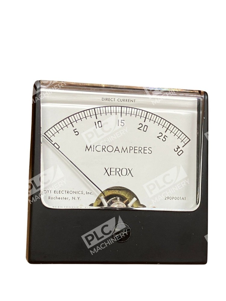 Simpson 290PU01A1 Panel Meter 0–30 µA DC Microammeter Rott Electronics Xerox