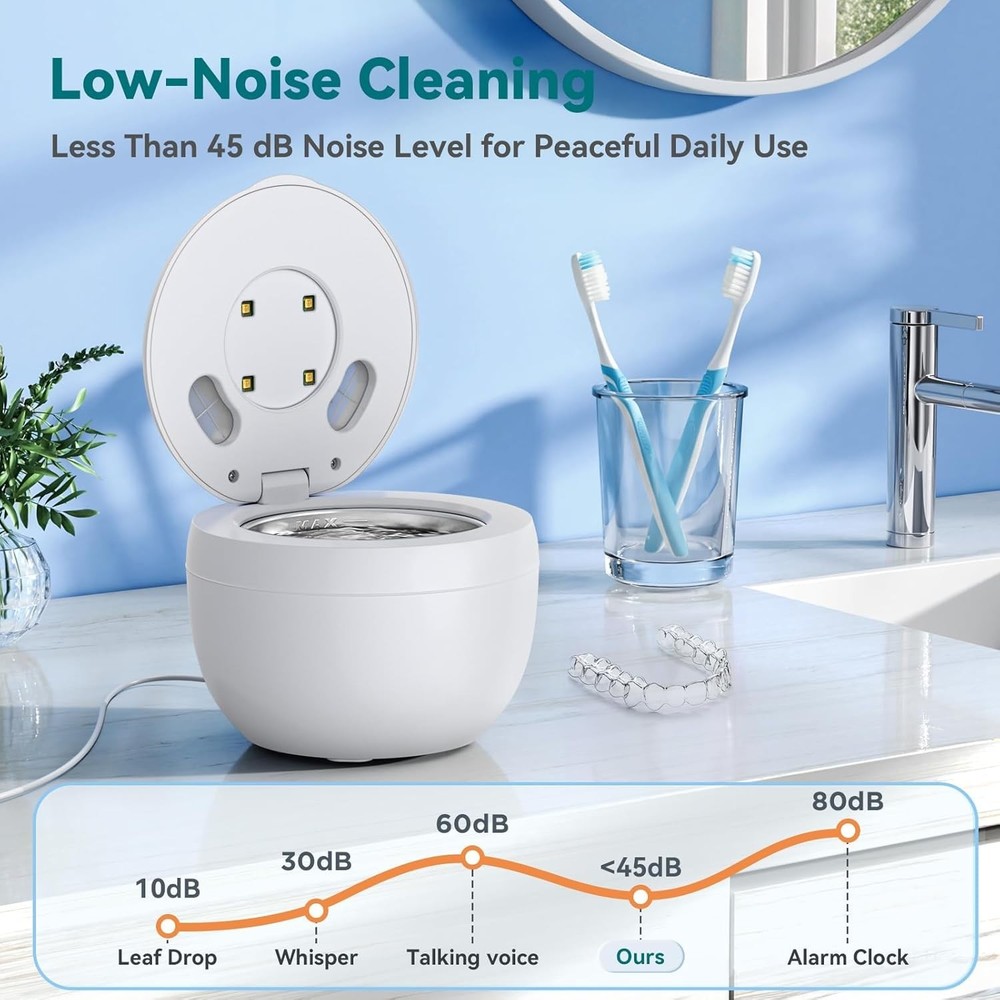 UV Dental Cleaner with Digital Timer: 4 Cleaning Modes