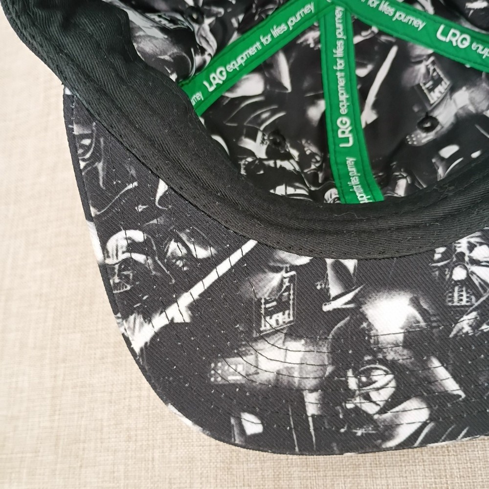 Star Wars Darth Vader Face Black Flat Bill Snapback Adjustable Cap Hat