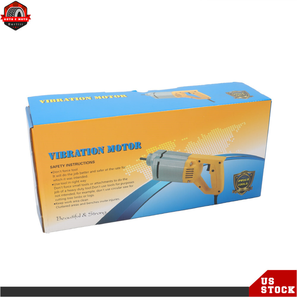 Concrete Vibrator Concrete Vibrabrater 1300W with 6.6 FT Copper Shaft 110V