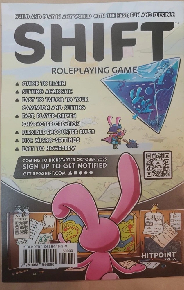 Hitpoint Press Shift Roleplaying Game Basic Rules Free RPG Day 2025