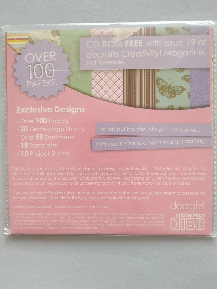 CREATIVITY - Papercraft CD Rom - Docrafts