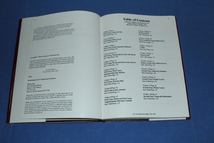 US Domestic Postal Rates 1872 1993 Beeher Wawrukiewiez BlueLakeStamps Useful!