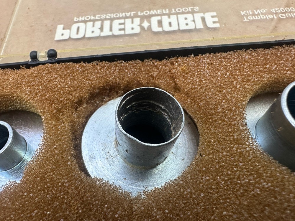 Porter-Cable 42000 9-Piece Router Template Guide Kit Complete Nice Shape *READ