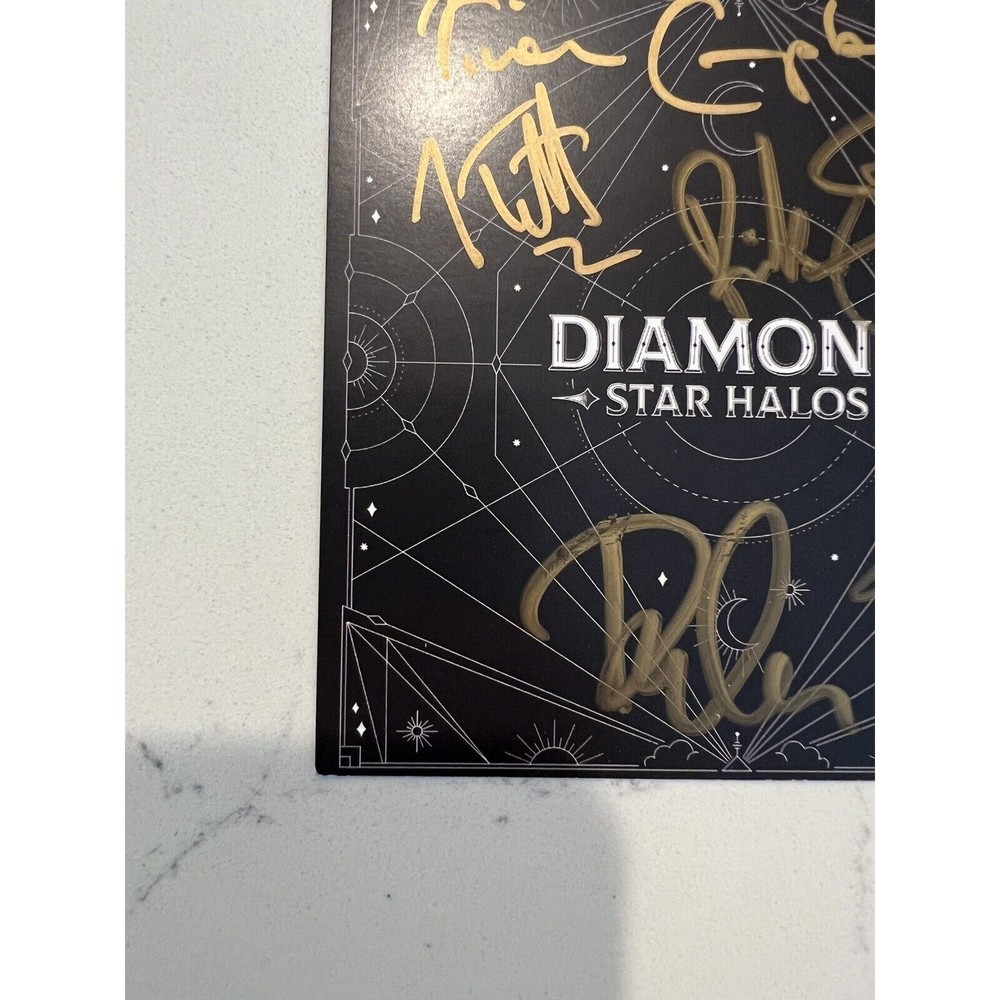 DEF LEPPARD SIGNED DIAMOND STAR HALOS CD W/ AUTOGRAPHED SIGNED INSERT