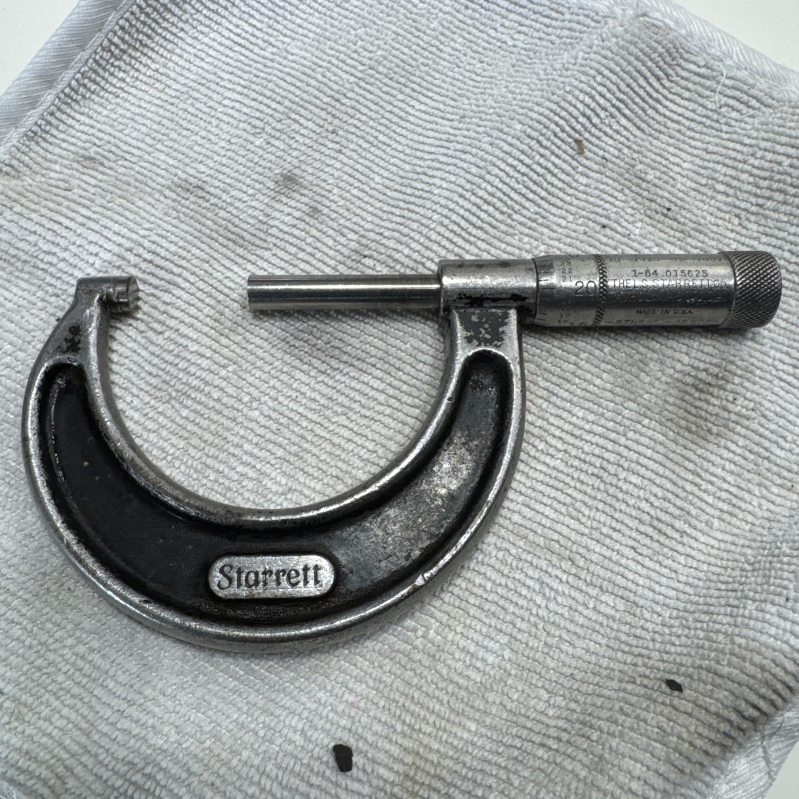 Starrett no. 436 Outside Micrometer 1-2" Range Enameled Calipers