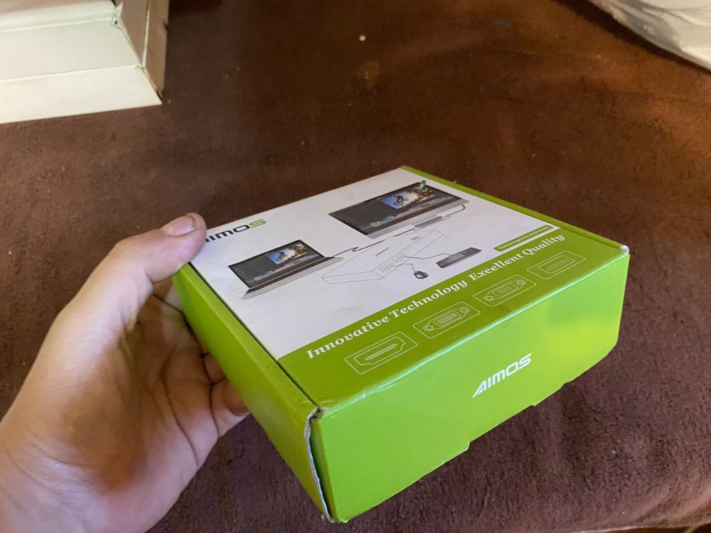 Aimos KVM Switch HDMI USB 2 Ports PC Computer Switch Keyboard Mouse -NEW