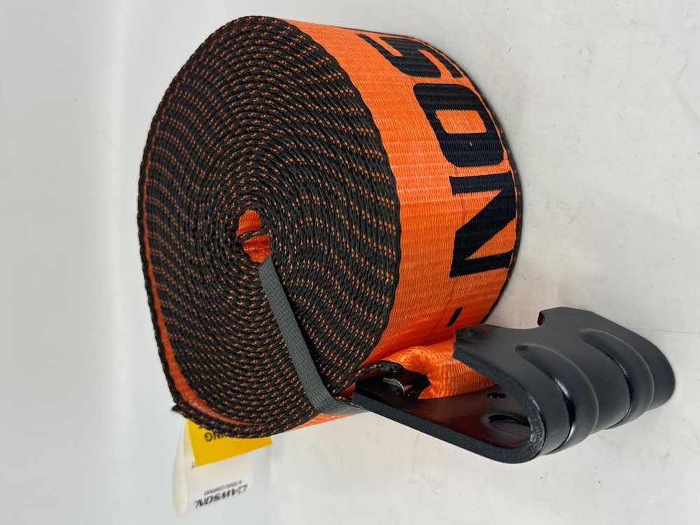 3"X30' Winch Strap with Flat Hook 2 Pack