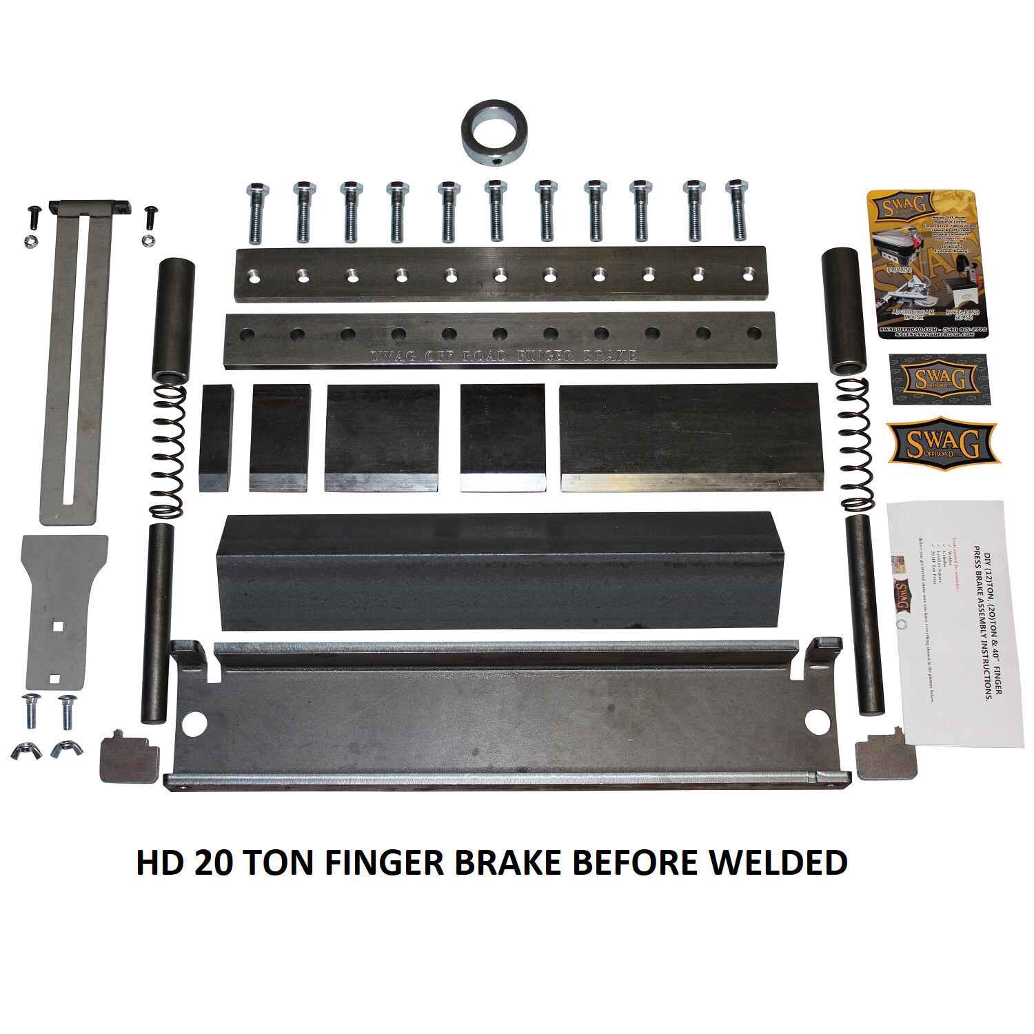SWAG Off Road 20 Ton Heavy Duty Finger Brake DIY Builder Kit