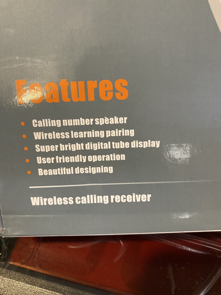 wireless calling system reciever model ZJ-39