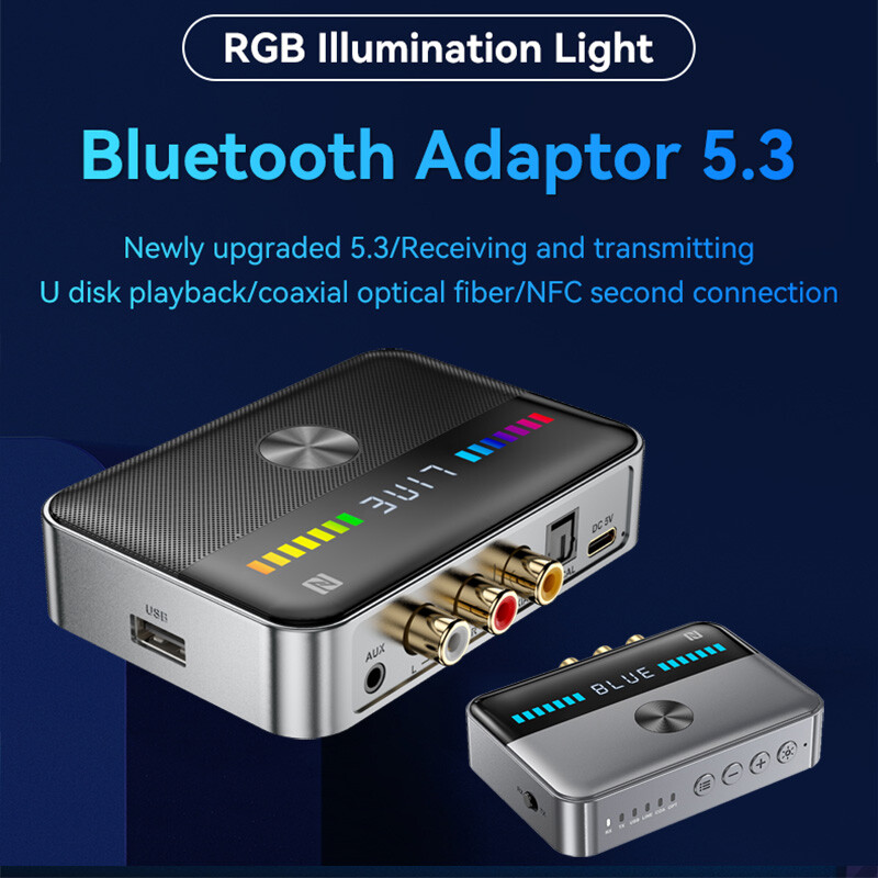 Long Range Bluetooth Transmitter Receiver Wireless Home Car Stereo Audio Adapter