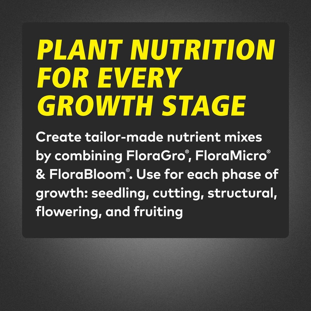 General Hydroponics FloraSeries Hydroponic Nutrient Fertilizer System with