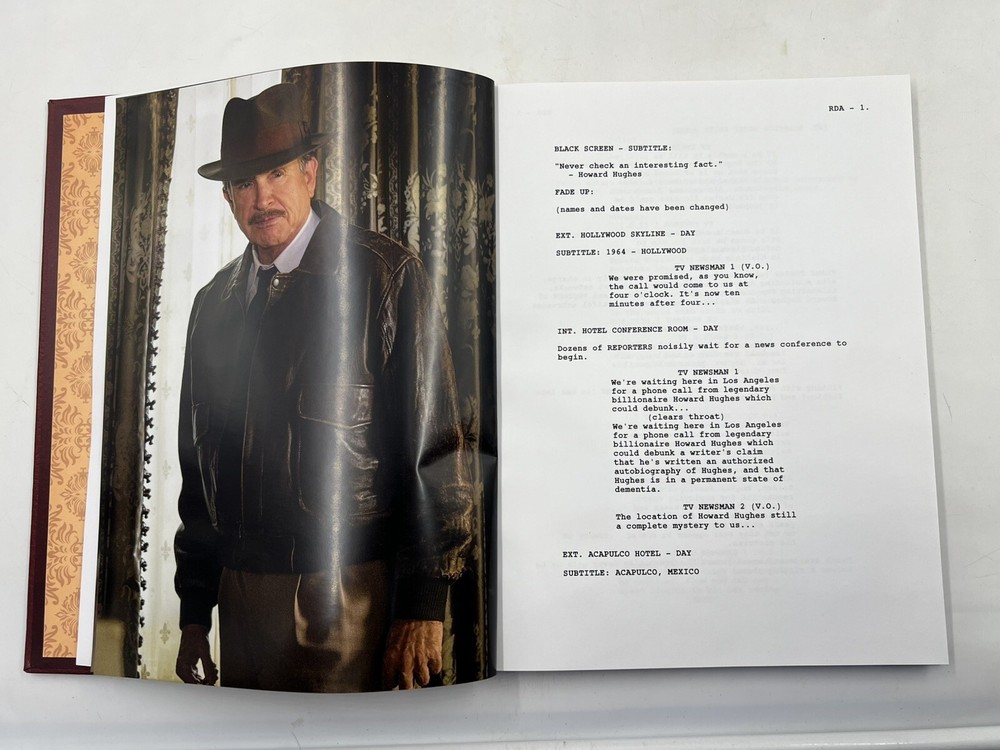RULES DON'T APPLY - SCRIPT by WARREN BEATTY - PRIVATELY PRINTED - Hardbound