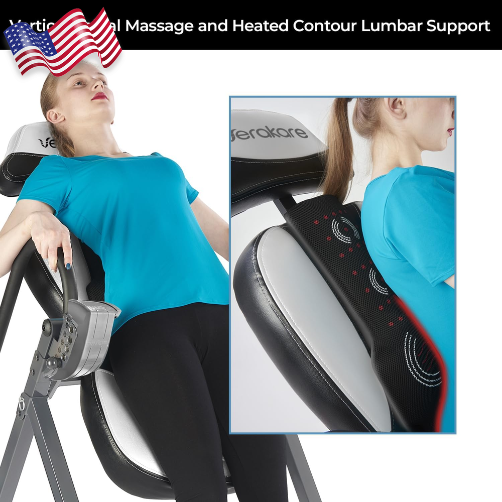 Advanced Heat and Massage Inversion Table ITM5850 FREE SHIPING