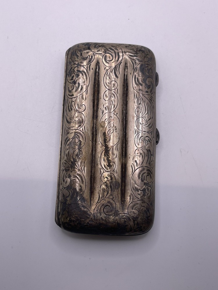 Antique Sterling Silver Cigar Holding Case