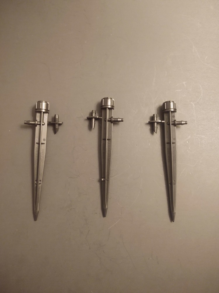 Rainbird 360 deg.  5" umbrella spray spike drip irrigation variable flow -3 pack