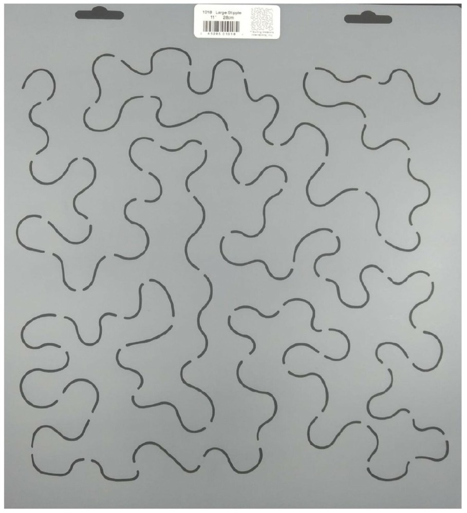 2 Quilting Stencils Large Stipple & Paisley Background Quilt Patterns Templates