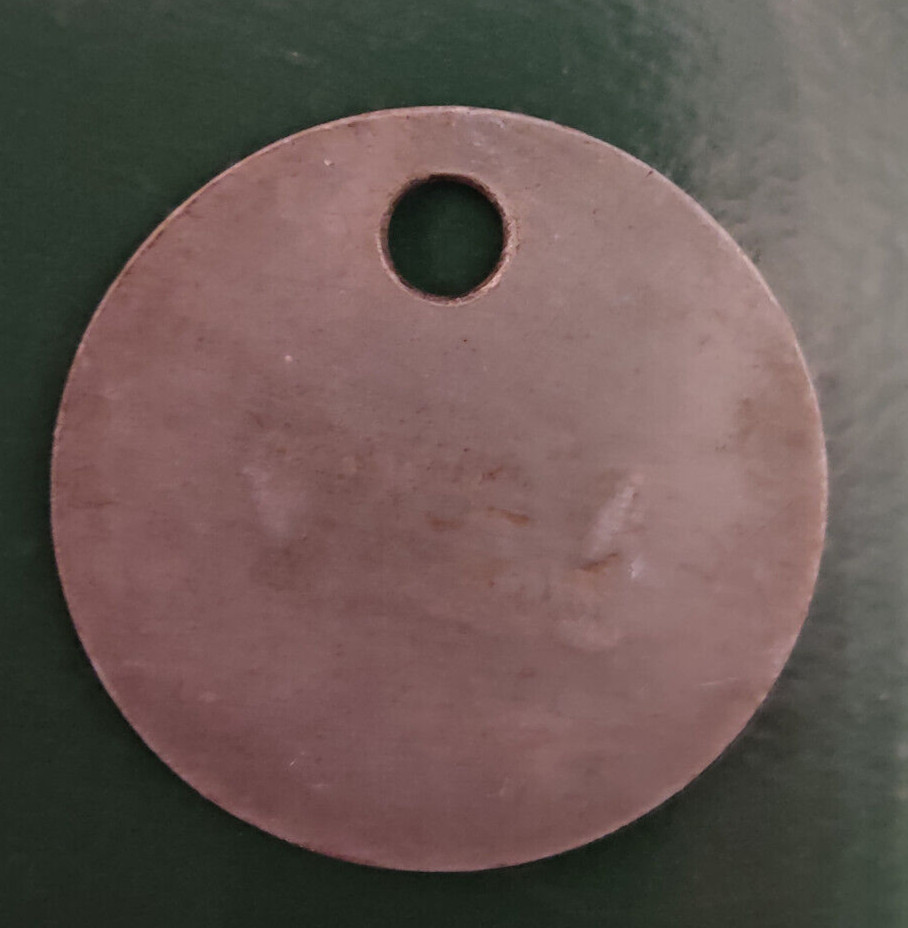 GRIMETHORPE Colliery Pit Check Tally - marked GRIMETHORPE COLLIERY 137