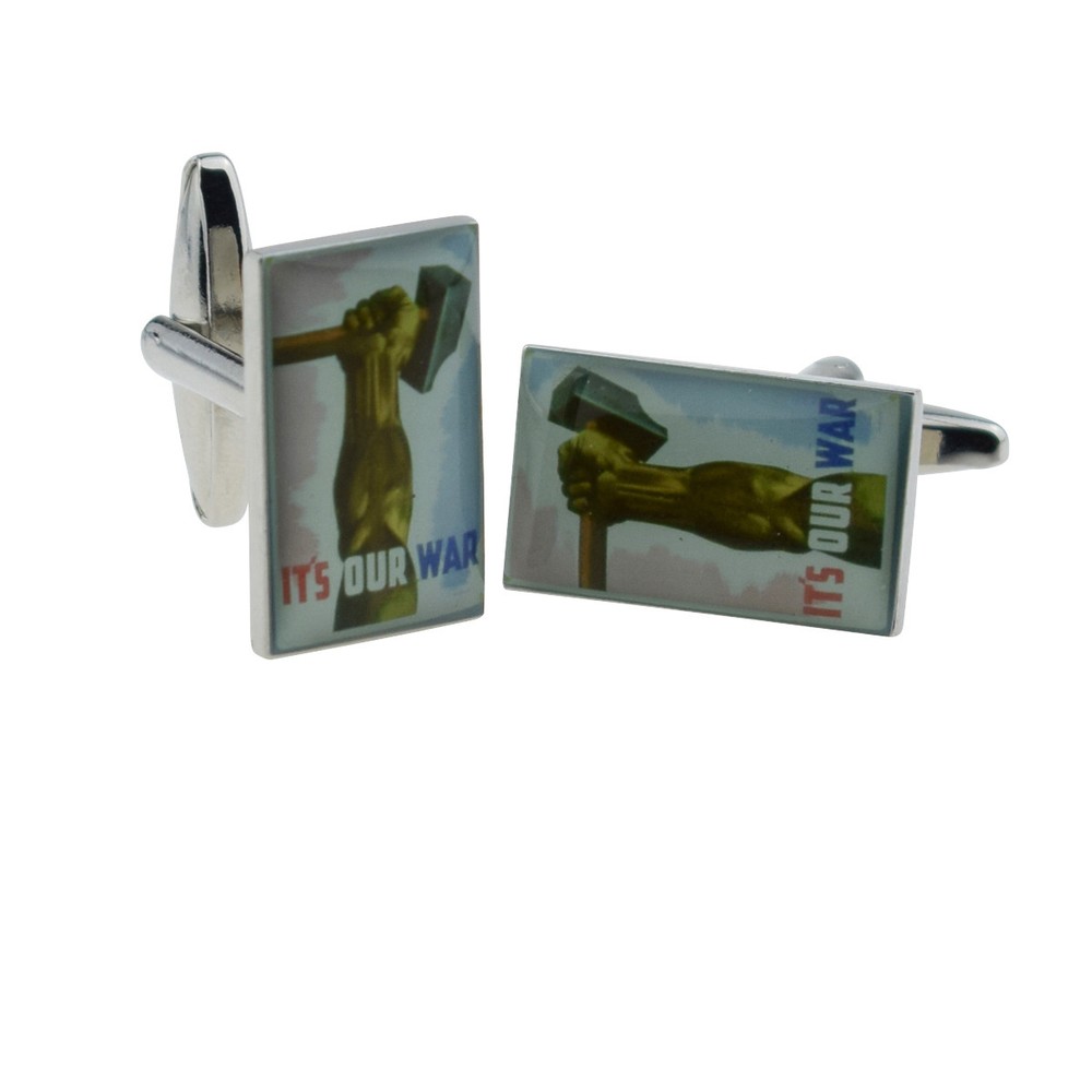 It's Our War Nostalgic Wartime Poster Cufflinks X2BOCS101