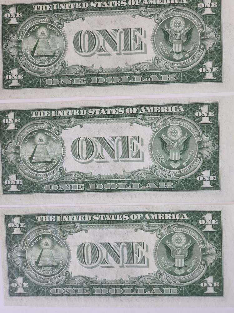 1935 Series E Silver Certificate Consecutive Star Notes 30961368 D* /69 D*/70 D*