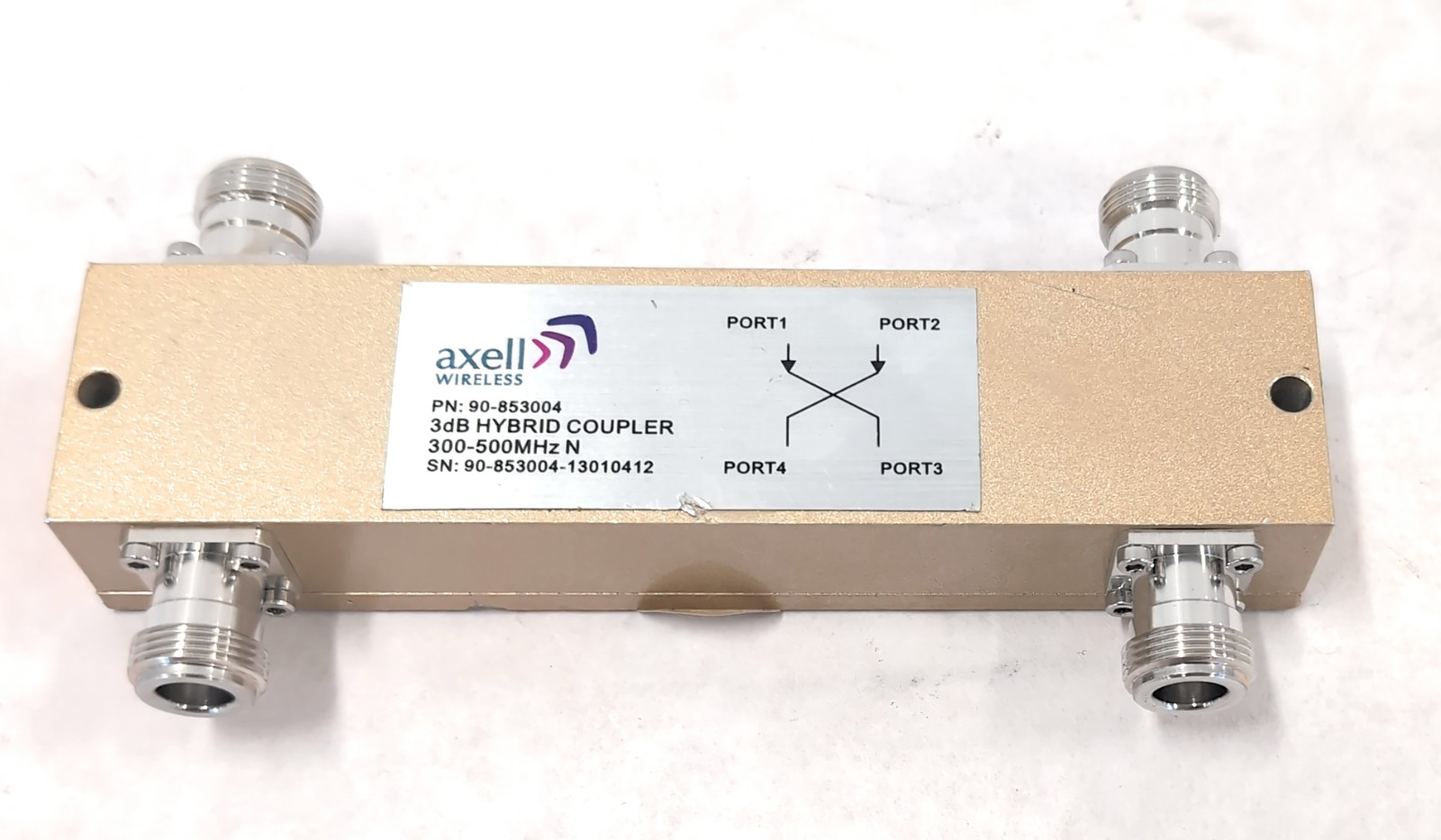 Axell Wireless 90-853004 3dB Hybrid Coupler 300-500Mhz N Connector