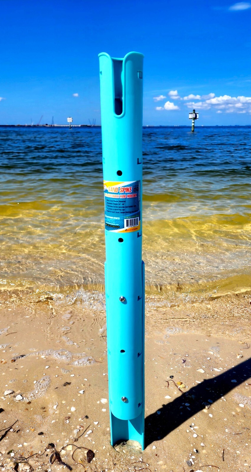 Adjustable Sand Spike Rod Holder-great for surf, beach fishing
