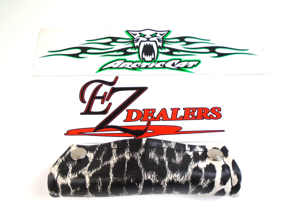 Kitty Cat Snowmobile Handle Bar Pad With The Original Embossing Leopard Pattern
