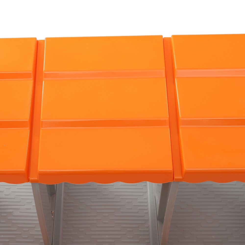 Orange 4-Compartment Chicken Nesting Box - Durable & Easy to Clean