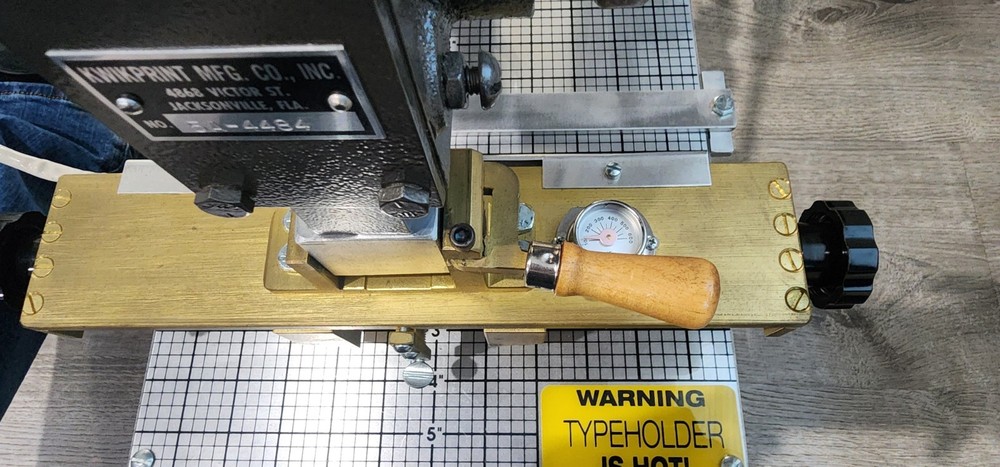 Kwikprint Model 55 - Hot Foil Stamping Machine Fully Functional Book Bindery Use