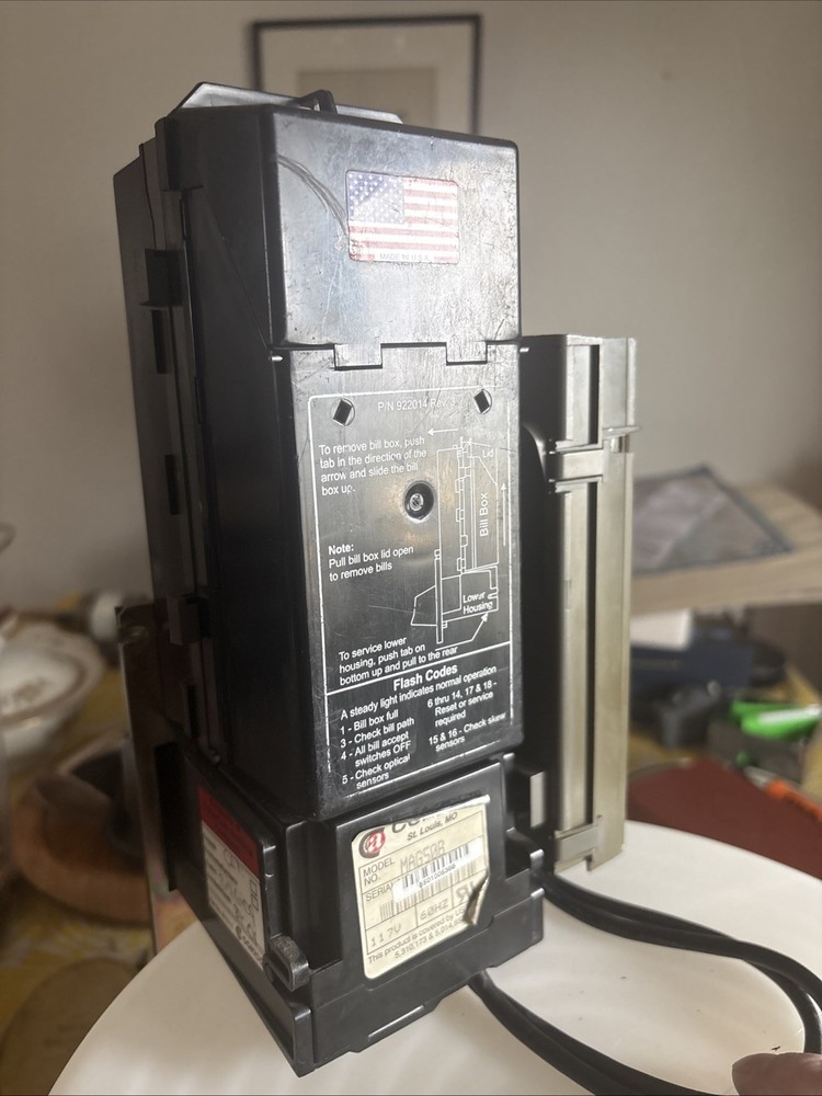 FULLY WORKING! Coinco BA30B Bill Acceptor Validator for Vending, Arcade, 117Volt