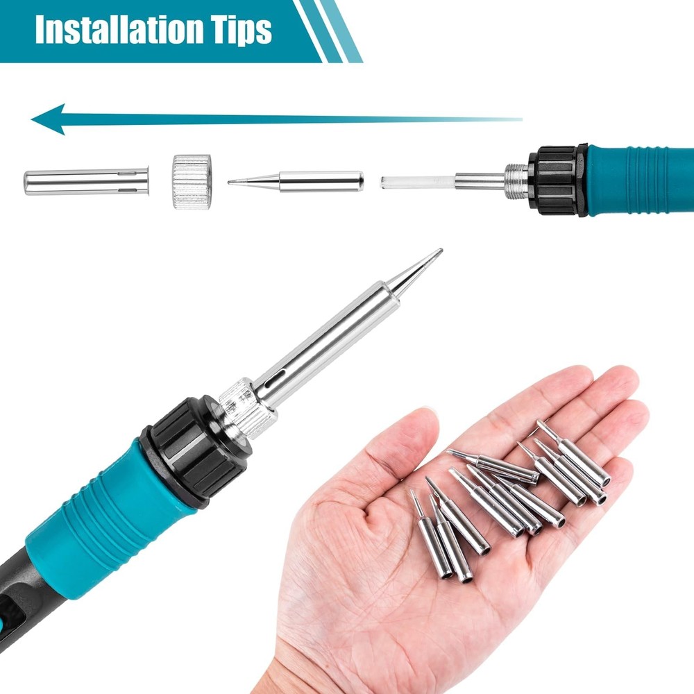 10 Pcs 900M Soldering Iron Tips, Replacement Compatible with...