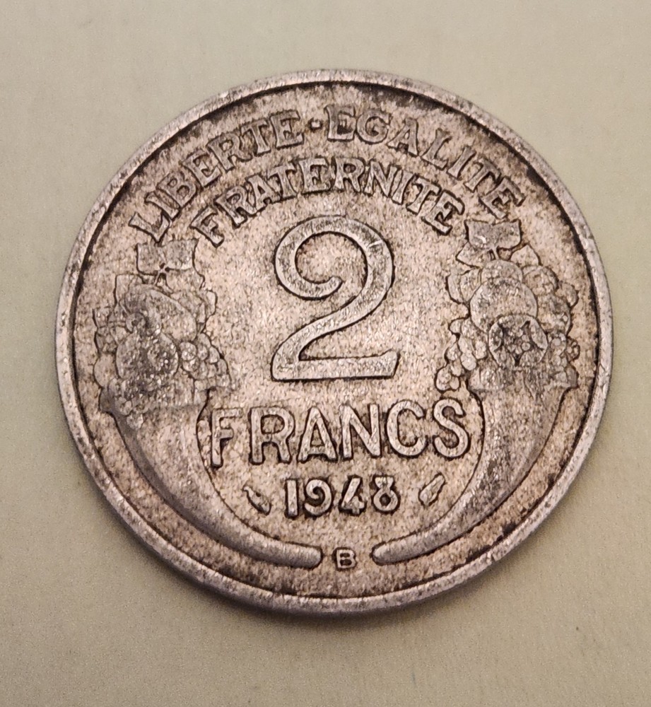 France coin, 2 Francs, 1948