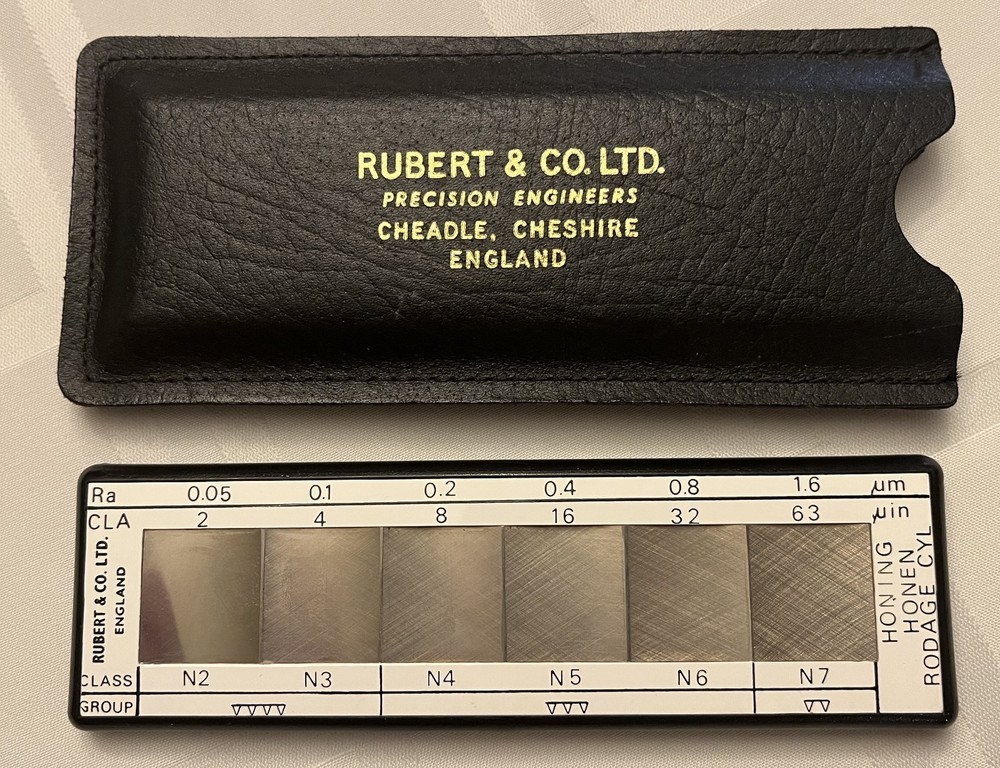 Rubert & Co, LTD Honing Surface Comparator Gage