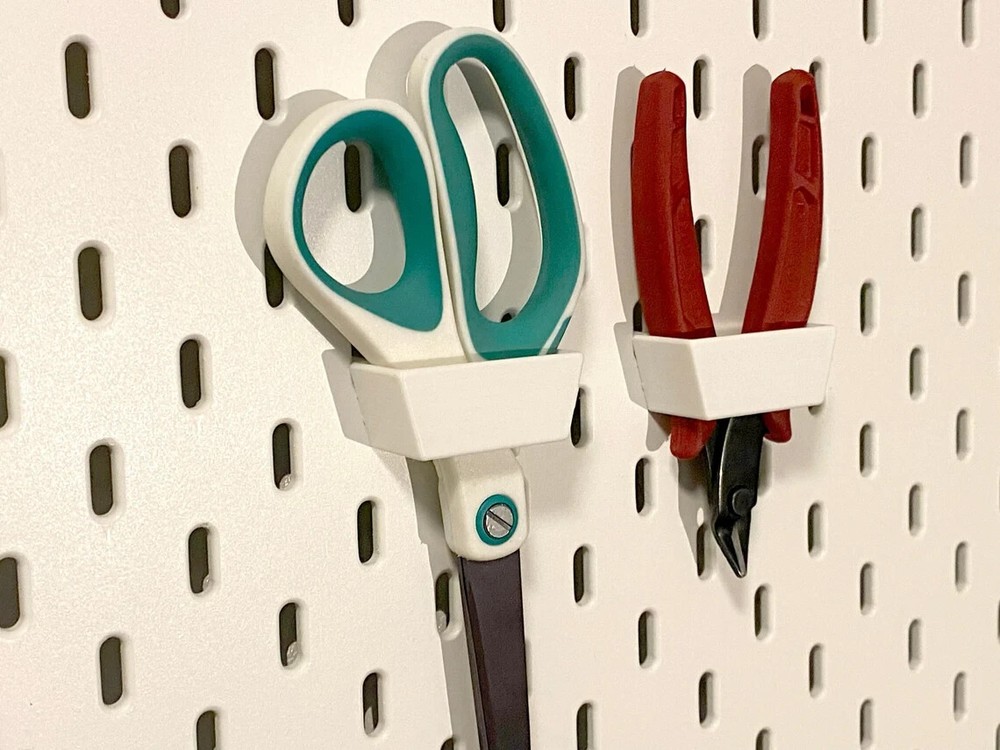 Scissors Holder accessory for Ikea Skadis Pegboard system