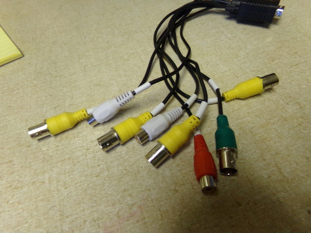 8-Terminal Security Camera Connector Cable Color Coded *FREE SHIPPING*