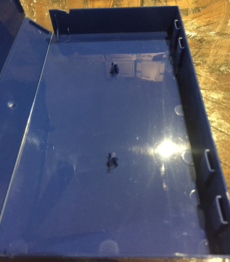 VHS Hard Clam Shell Case blue NEW !! library storage